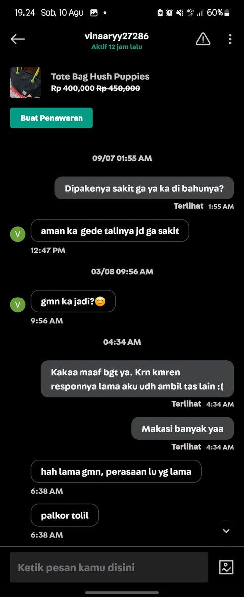 irenaagrdp's tweet photo. (1) Please let me know. Adakah aturan yg mengharuskan kita beli setelah tanya2? Aku jg seller barang preloved, udah BIASA BANGET ditanyain ini itu ttg barang. Dimintain video jungkir balik tp calon buyer ga ada kabar. Ada yg nego aku udah deal, tp calon buyer jg ngilang gitu aja. https://t.co/BPlyWNYj8s
