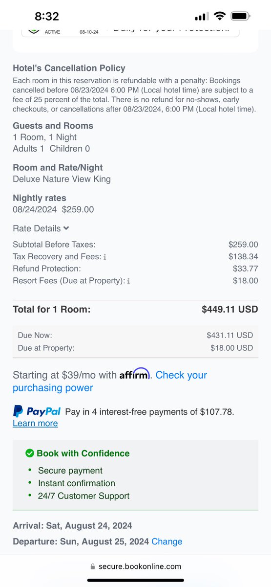 Went to book a room at <a href="/CaesarsSI/">Caesars Southern Indiana</a> for the <a href="/KFFSCOfficial/">KFFSC official</a> main event.

What started as $260 for one night suddenly turned into $450 after fees and other bullshit. Yeahhhhhh Caesars can kick rocks for that 🤣🤣🤣