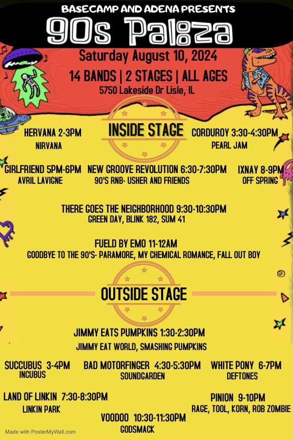 fromthestartIL's tweet photo. We are playing outside at 1:30! Hope to see you at @basecamppub 😎 https://t.co/64qRYigtDi