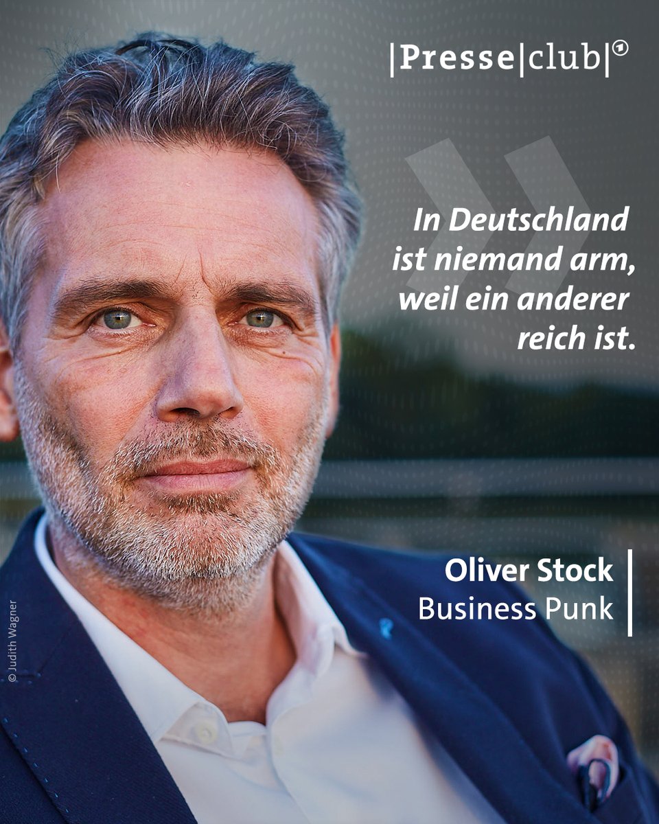 Bei der Diskussion um die wachsende Schere zwischen Arm und Reich werde ein Zusammenhang hergestellt, den es so nicht gebe, sagt <a href="/Oli_Stock/">Oliver Stock</a>. Stimmen Sie ihm zu? #presseclub
