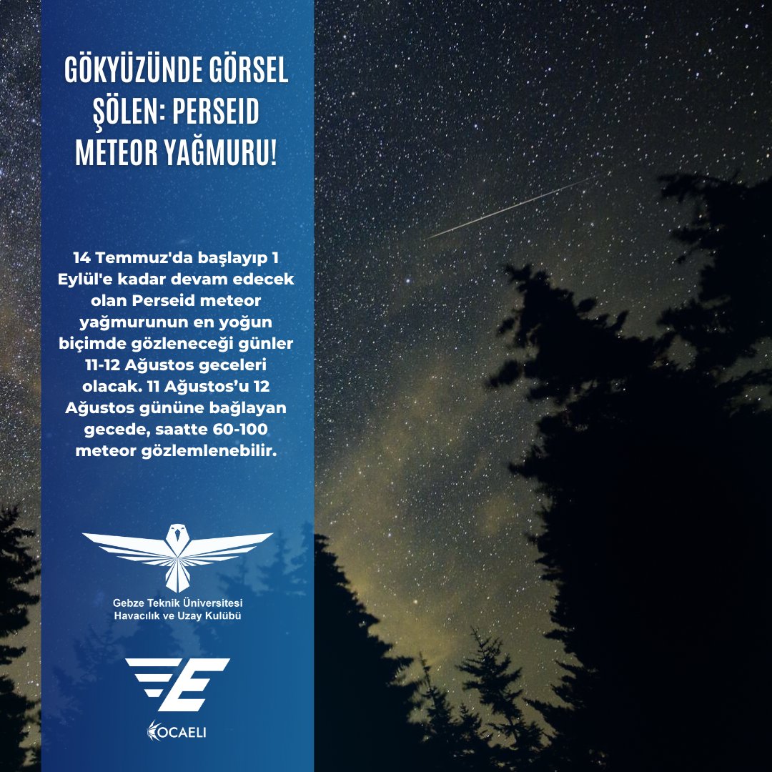 gtuhukk's tweet photo. Perseid meteor yağmuru, Swift-Tuttle kuyruklu yıldızı ile bağlantılı bir meteor yağmuru türüdür. İsmini Gökyüzünde görünür saçılma noktası Perseus takımyıldızı'na denk geldiği için almıştır.+ https://t.co/gnmXnhn7Rn