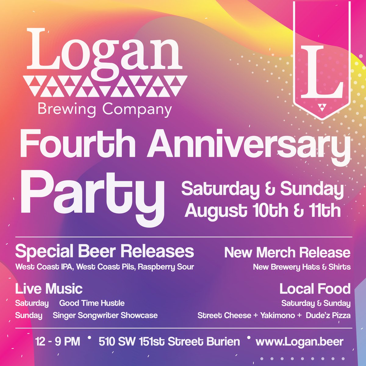 Free show today from 3 - 4 at Logan Brewing in Burien!
#burien #kingcounty