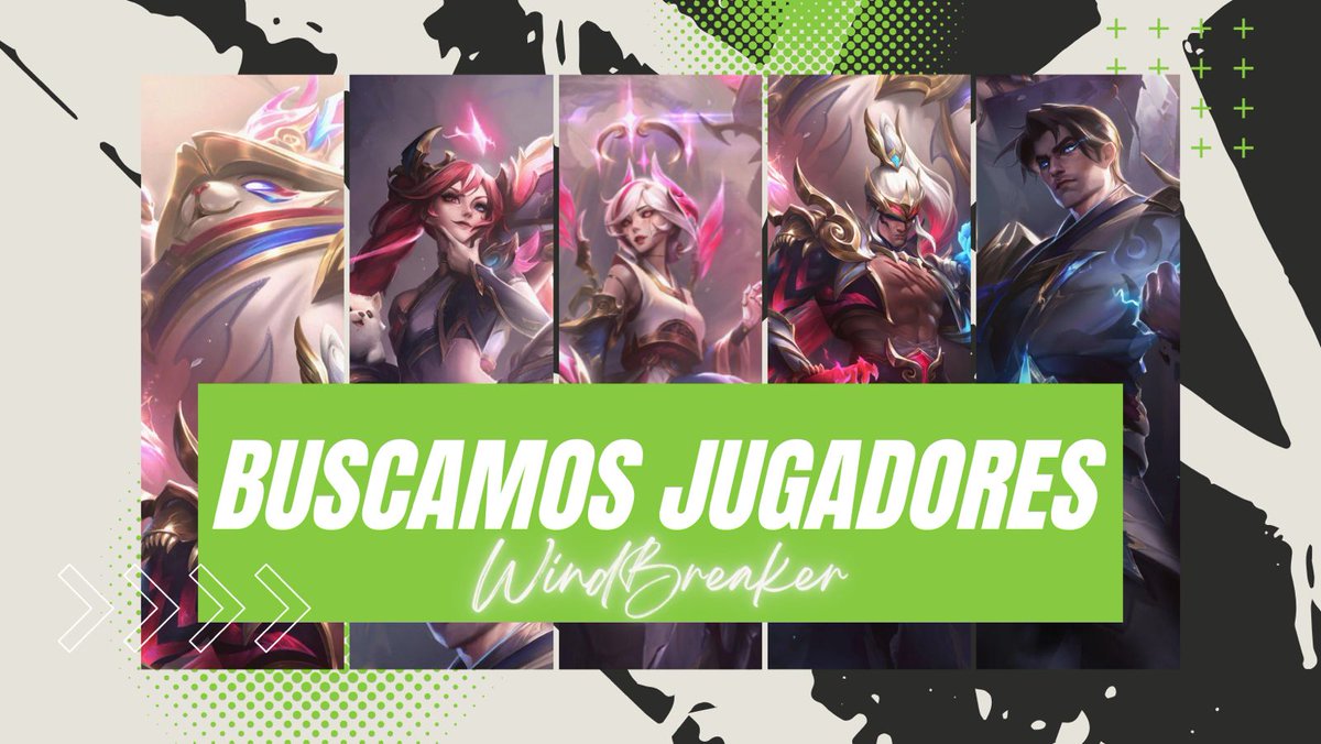 Supaygaming_esp's tweet photo. ¡Wind Breaker abre sus puertas a Lan!
Buscamos players GM/Chall o roster completo. Ofrecemos torneos pagos, staff capacitado y buen ambiente de trabajo. Escríbenos al DM!! https://t.co/8s7xCuXaNG