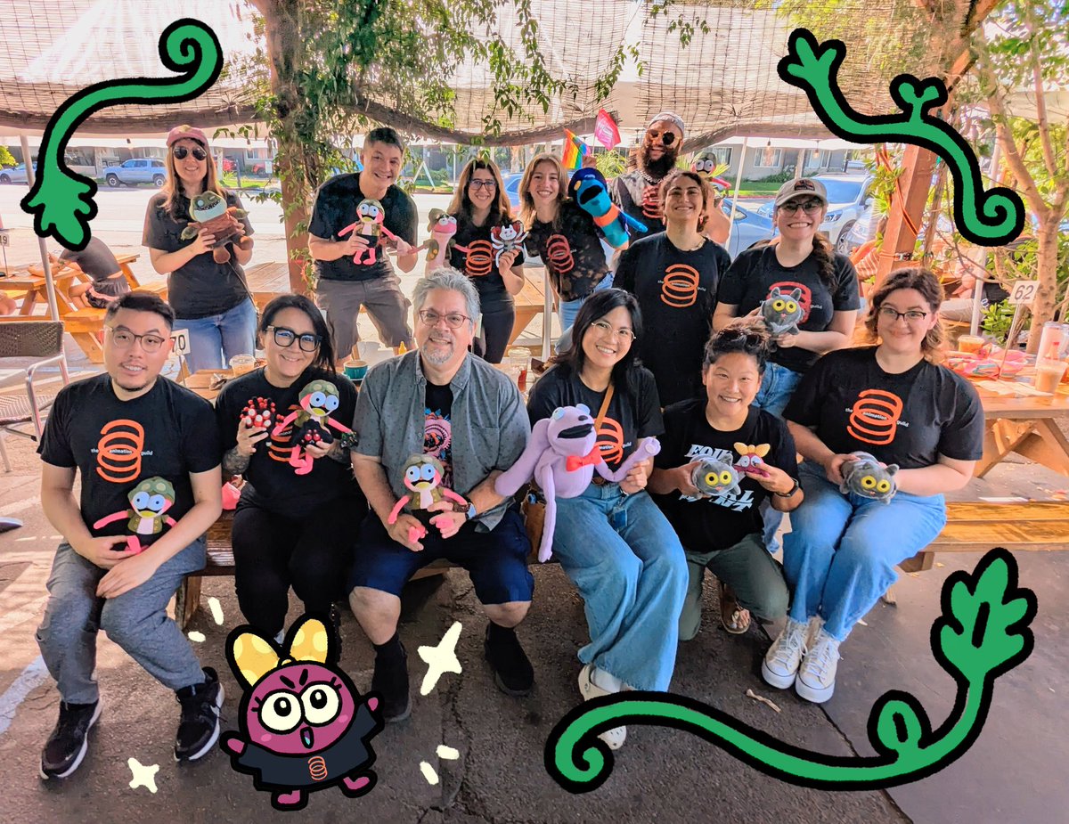 Today's the day!!! A bunch of #amphibia crew members got together in support of TAG and everything they're fighting for this year.  AI protections! Staffing minimums! Better wages! Outsourcing mitigation!  Help us make a stand today at the rally!!!