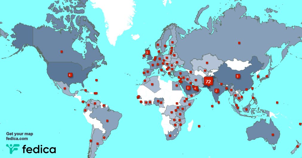 I have 24 new followers from UAE, and more last week. See fedica.com/!CPEC15