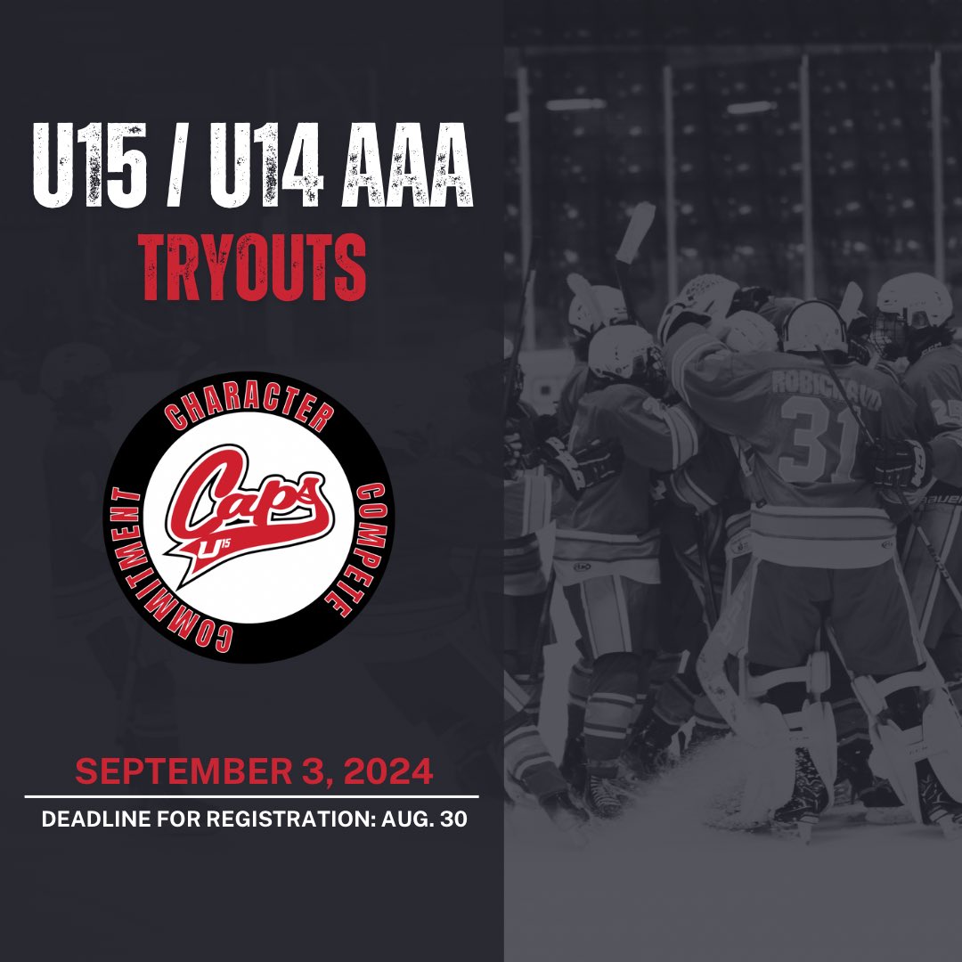 Counting down the days until Caps tryouts. Register today!

forms.gle/CFycFxnDecqmDu…