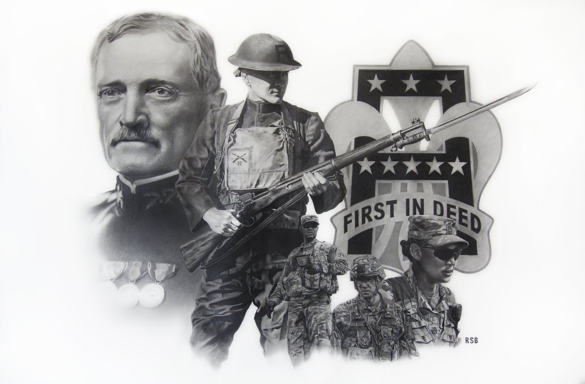 USArmyWHC's tweet photo. 1⃣ #HappyBirthday, @FirstArmy! 🎉#FirstArmy is formed 106 years ago #OTD, August 10, 1918, under the command of @USArmy  Gen. John J. "Black Jack"  Pershing.  🇺🇸 | https://t.co/WxJ0Yg14ii | @USArmyCMH, #ArmyHistory, #FirstInDeed https://t.co/Y70NK4ubR7