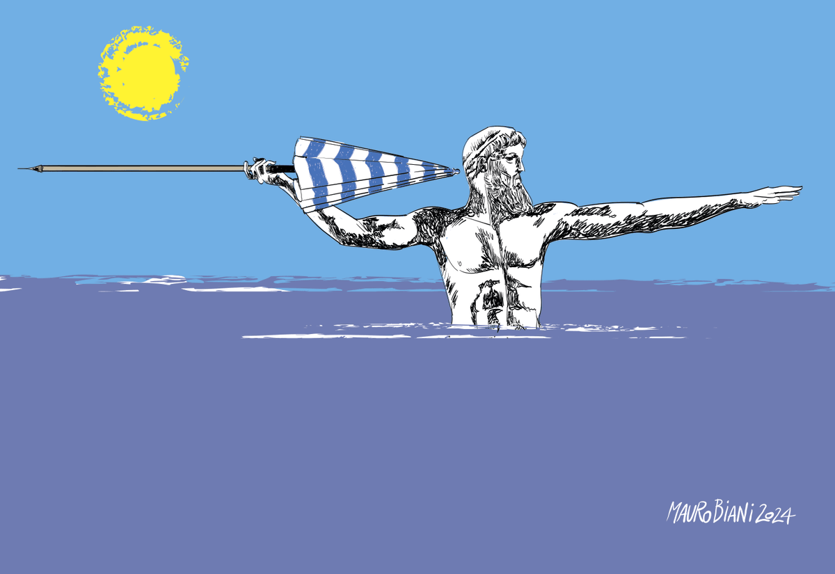 nonsonpago1's tweet photo. .@maurobiani
#mare #demanio #pubblico #concessioni #balneari @mare_libero 
Poseidone.
Oggi su @repubblica

#Biani !

#blobremix #blob @BlobRai3 https://t.co/tGiKpmPrbx