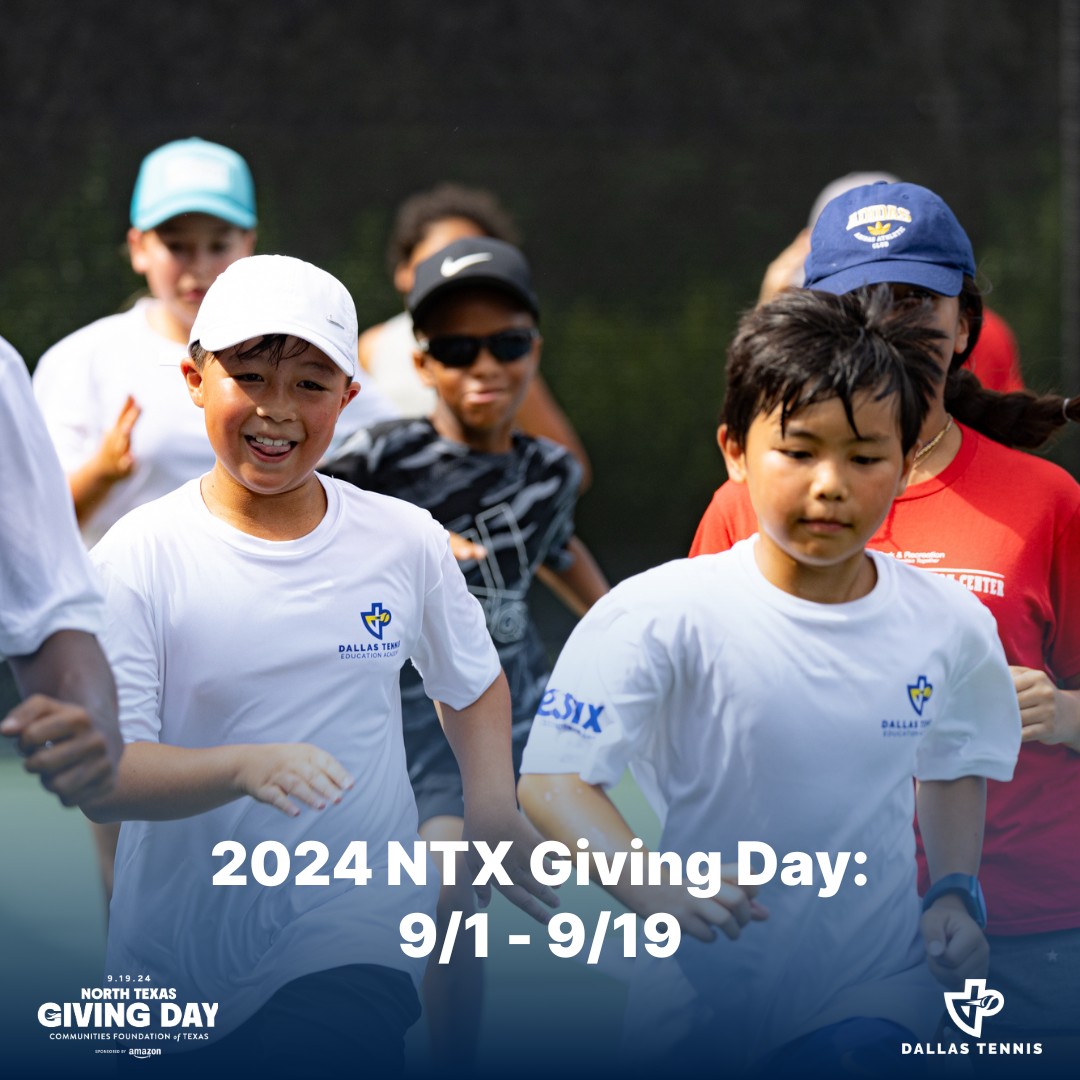 Join Dallas Tennis for North Texas Giving Day on Thursday, September 19th and Early Giving begins September 1st.

ow.ly/MjYs50SURT6

#NorthTexasGivingDay2024 #DallasTennis #WeServeEveryoneWins
