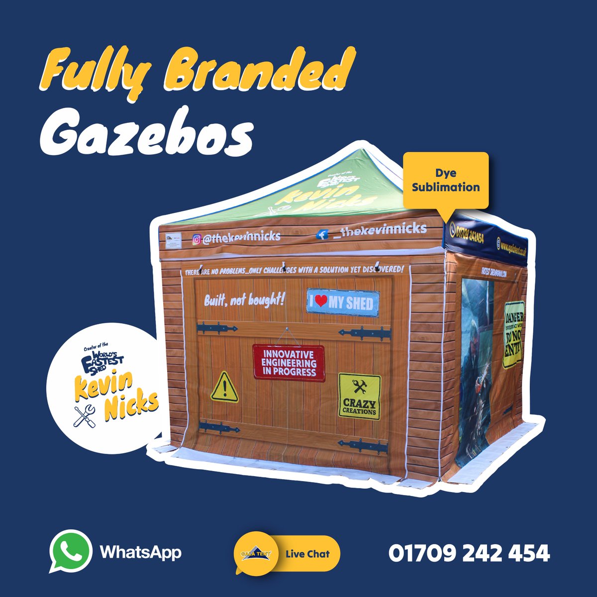 We are proud to announce our official partnership with Kevin Nicks, the visionary behind the world's fastest shed! 🏗️✨ Together, we aim to revolutionize outdoor solutions by combining innovation with quality craftsmanship. 🌟
 
Visit:
galatent.co.uk/featured/kevin…