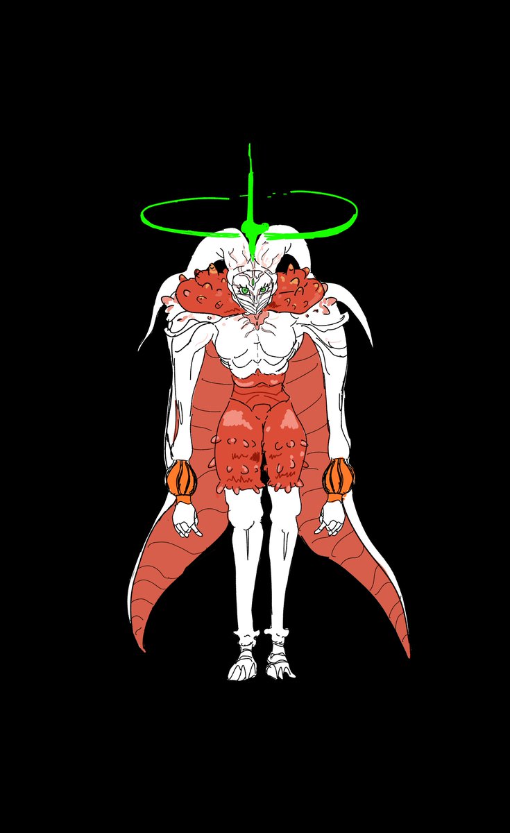 Saffs_nicespice's tweet photo. i dont care that this design has only existed for 3 panels and from de back. that wont stop me from drawing gog-agog #k6bd #killsixbilliondemons #GogAgog https://t.co/VDAez7WRU8