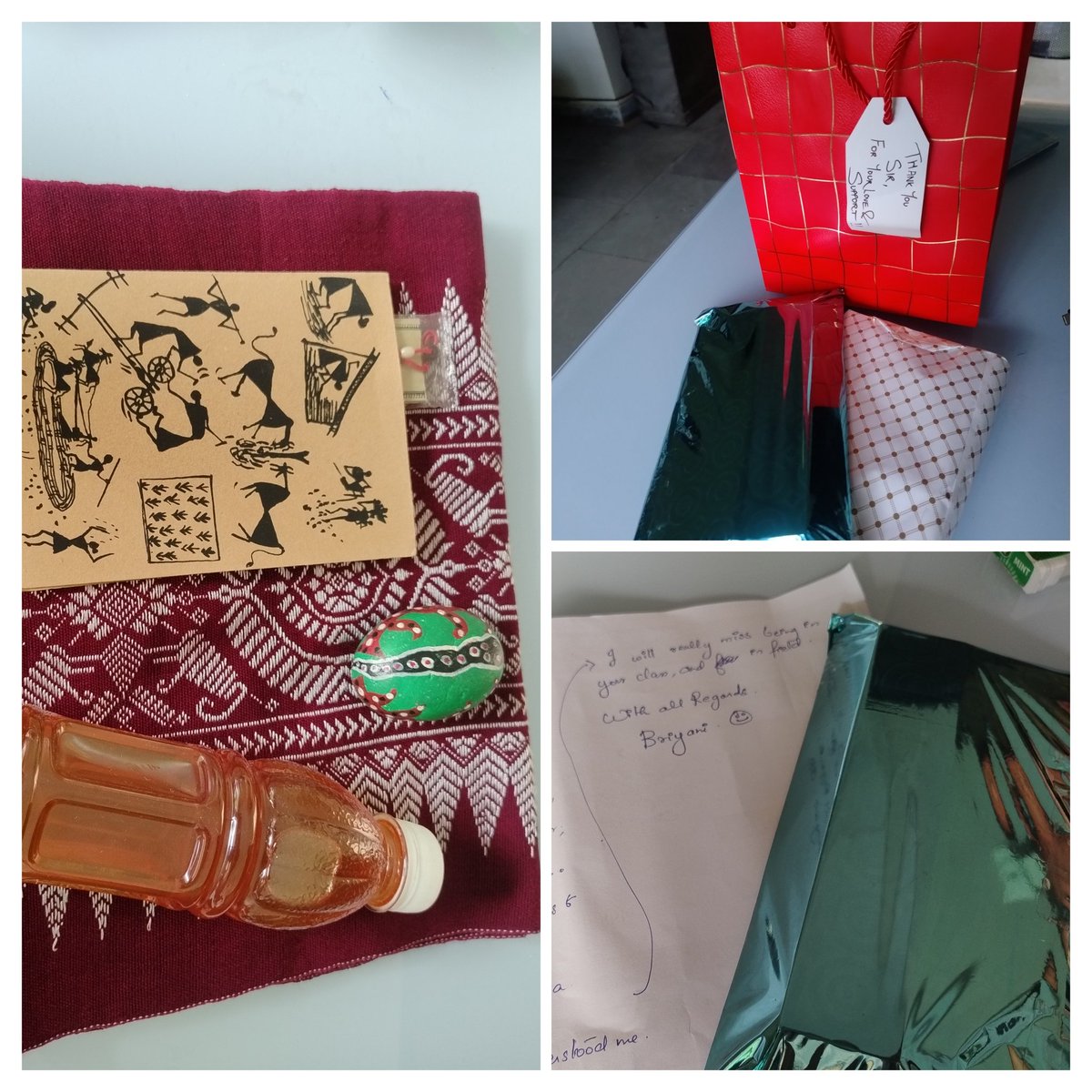 bioacousticist's tweet image. Emotional goodbye to my first batch of students! We met just a few days ago, and now they've graduated! Their heartfelt gifts and a touching letter left me speechless. So proud of these young stars! #ProudMentor #FirstBatch #academicchatters