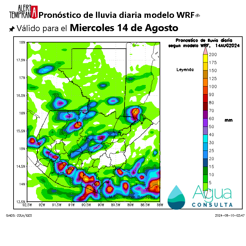 AlertaGt502's tweet photo. 2🇬🇹📝 Onda Tropical 29 dejará lluvias importantes y vientos fuertes los días miércoles 14, jueves 15 y viernes 16 de agosto, se recomienda precaución para no ser sorprendidos por el tiempo severo
#ClimaGt #TraficoGt #LluviasGt
#OT29 #OndaTropical29 https://t.co/6iTOLn9Vmz