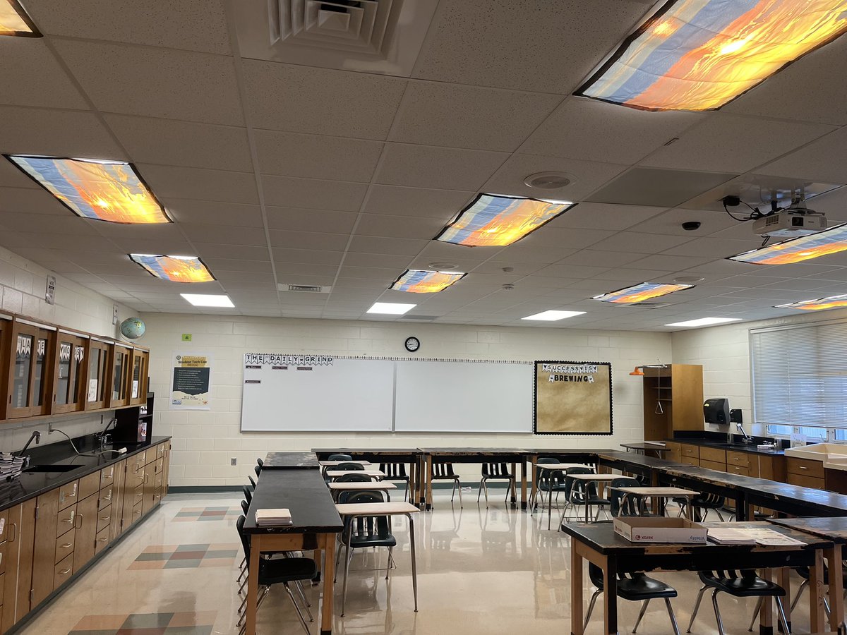 Teachers preparing to welcome our students on Monday morning.  Tour of Heritage’s classrooms, part 2