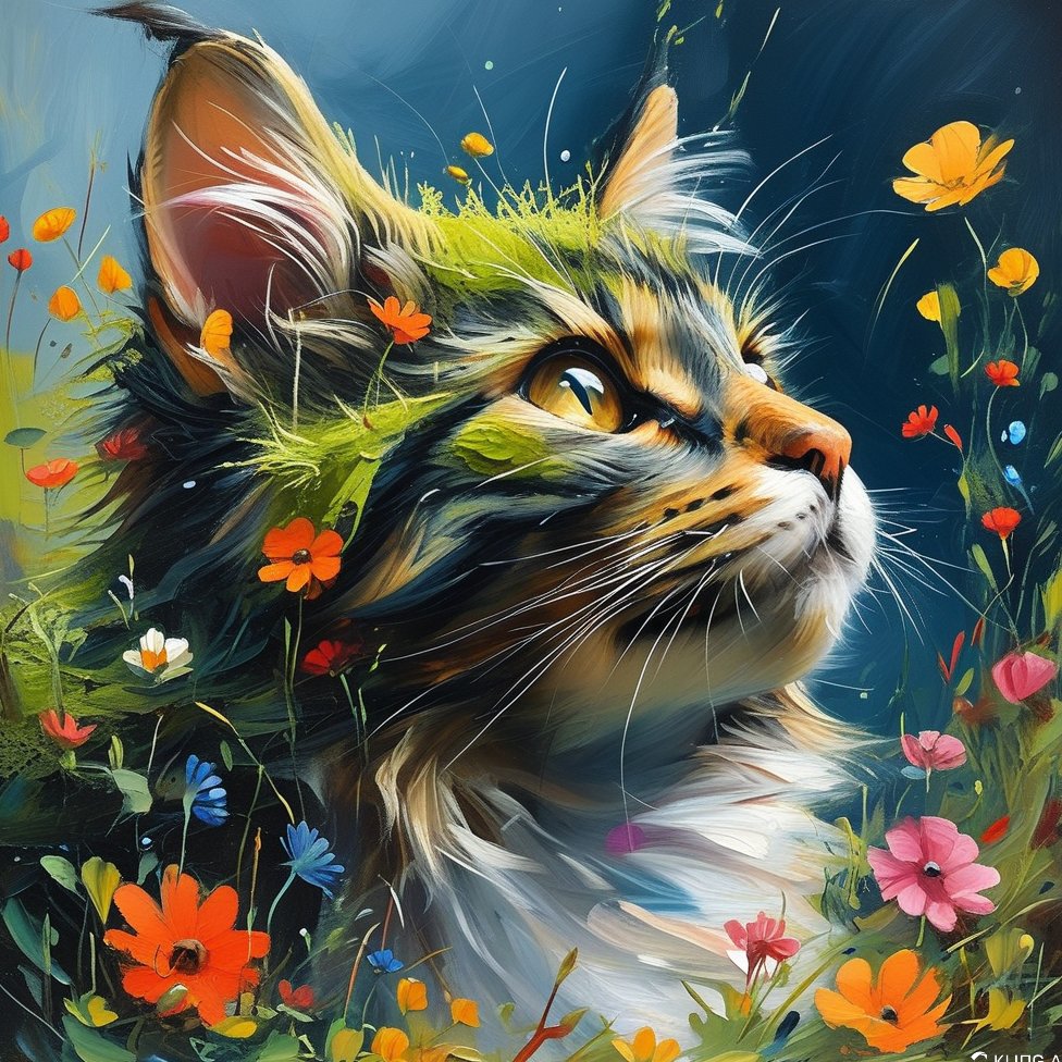 Zandra_Cam's tweet photo. I'm saying cats everywhere. So, here it goes
#aiart #aiartdaily #AI #cute #feelgood #vibe #love #deepai #klingai #watercolor #digitalart #todayissaturday #Caturday https://t.co/S1wBODe9QL
