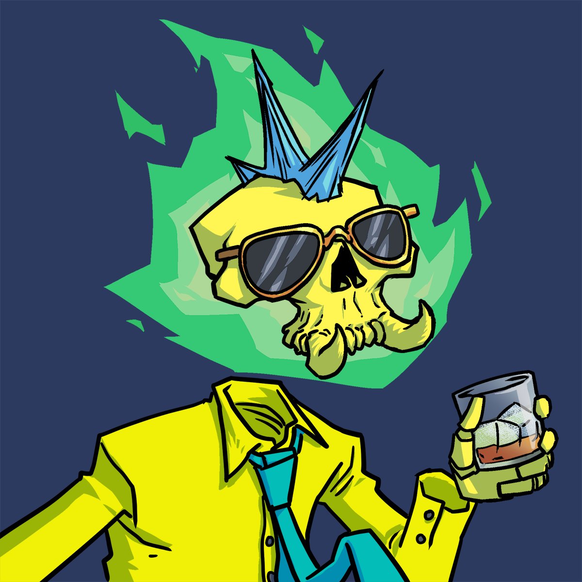 I have loved the art of <a href="/workingdeadnft/">The Working Dead</a> since day 1, and today I finally found a banger to add to the cardano collection.

Work Hard 💀 Play Hard 🥃