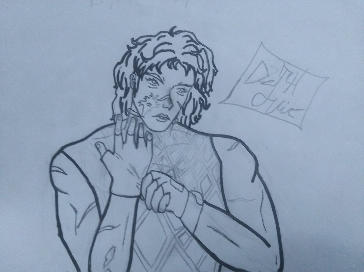 Samson putting the gloves back on.