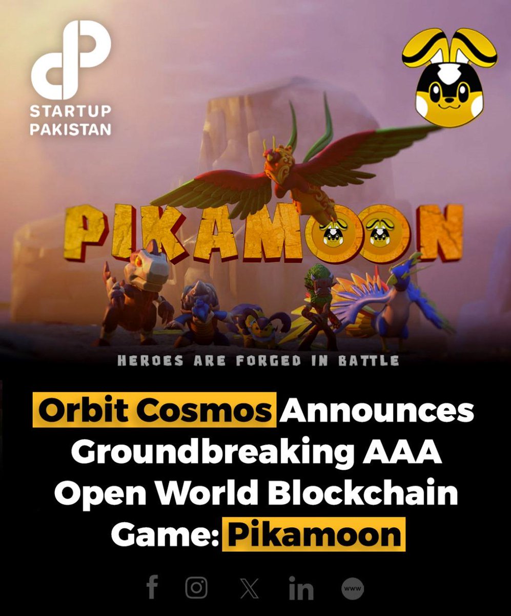 PakStartup's tweet photo. Islamabad-based startup Orbit Cosmos announces Pakistan's First AAA Open-World Metaverse game, Pikamoon.
Read the Full Article: https://t.co/nQx6M6xHd0
#OrbitCosmos #Pikamoon #Web3 #GamingRevolution #PakistanTech #Metaverse https://t.co/YHHTfsVRBF
