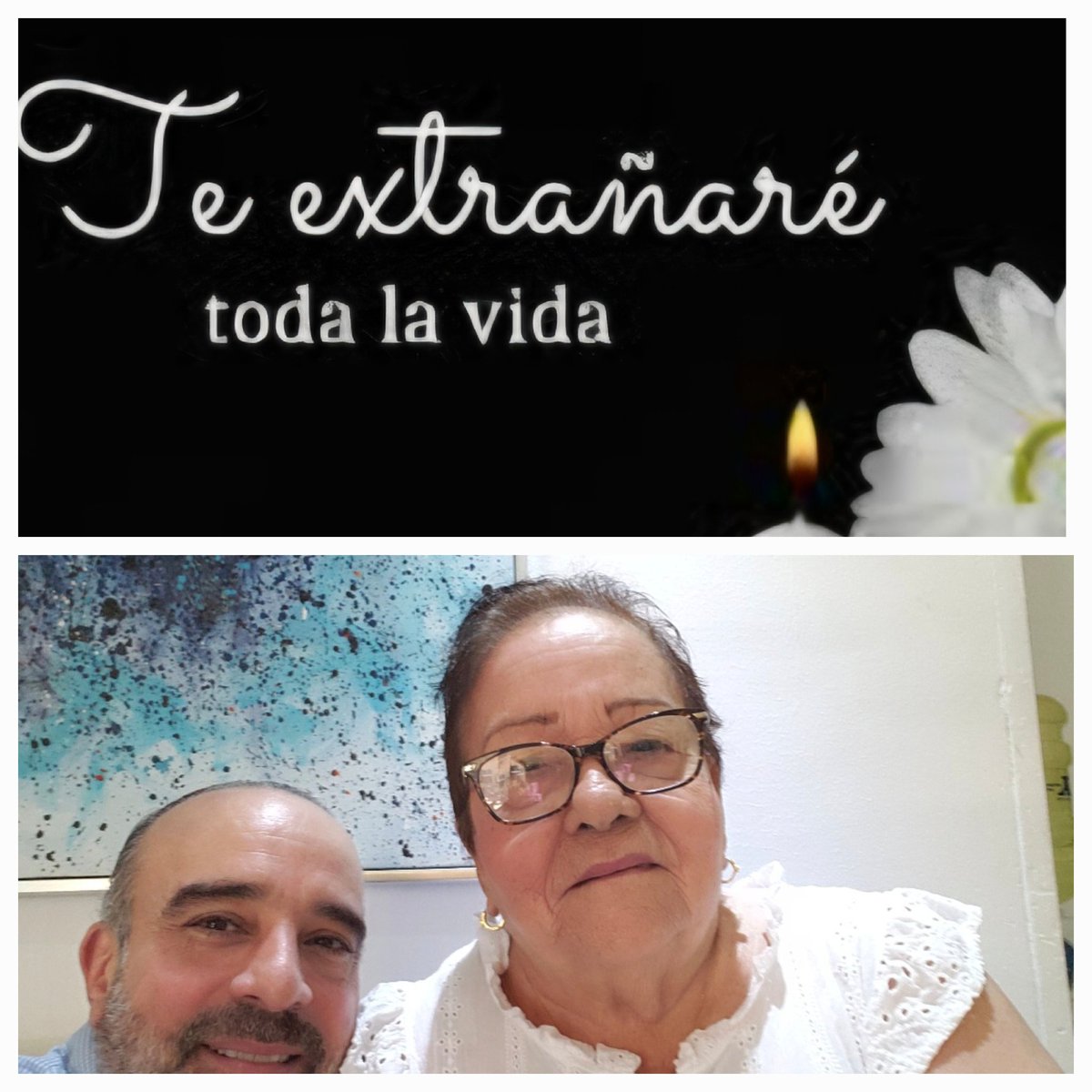 Mi madre acaba de partir a la presencia del señor. Con inmenso dolor doy esta triste noticia. Descansa en paz Mami. Paz a tu alma.