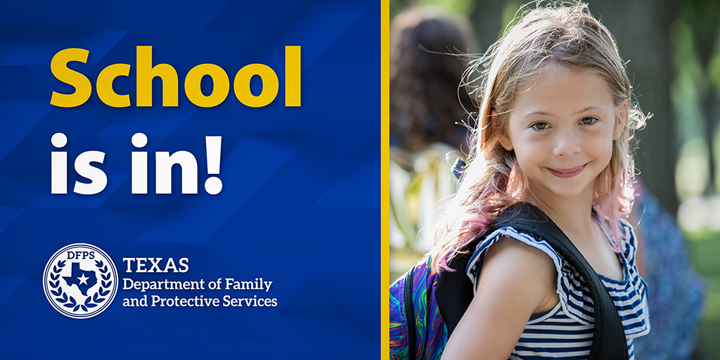 TexasDFPS's tweet photo. πΈ #BackToSchool means it's time for important conversations with our kids about personal boundaries and safety. Let's arm them with the knowledge they need to stay safe in any situation. π https://t.co/iucRInZ9Wv. π #childsafety #safetalk https://t.co/uXJK6Vggtn https://t.co/JxhTyJ70q3