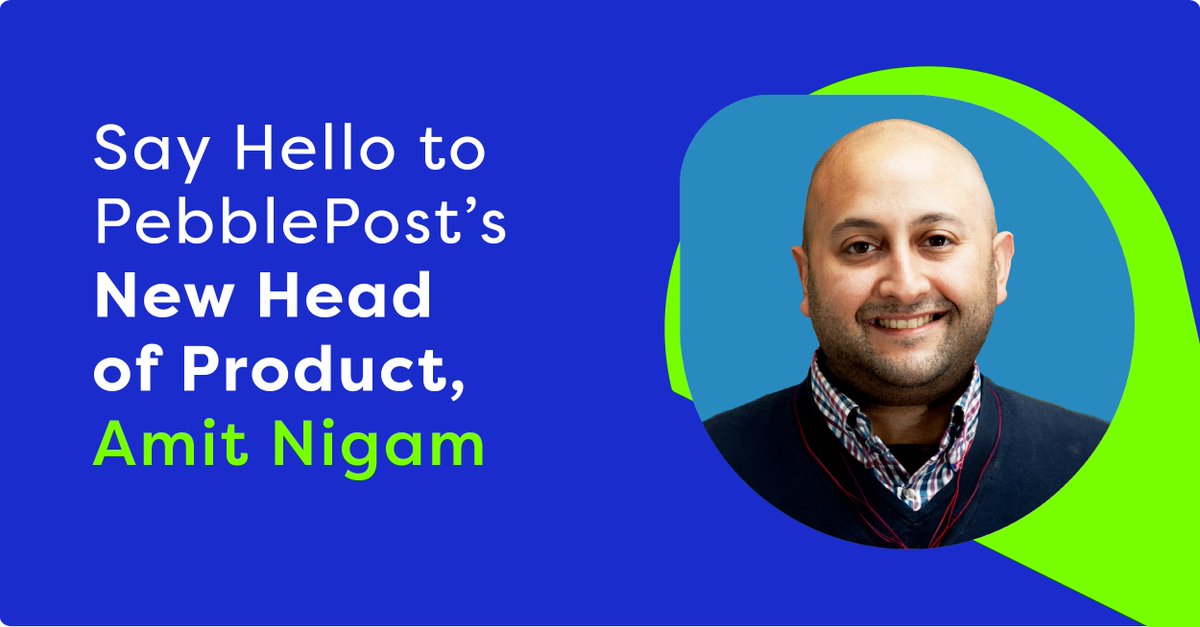 PebblePostPDM's tweet image. Say hello to Amit Nigam, PebblePost&apos;s new Head of Product, and learn about Amit and his mission. bit.ly/46AKbqt 
#programmaticdirectmail #performancemarketing #digitialmarketing #productmanagement #newjob.