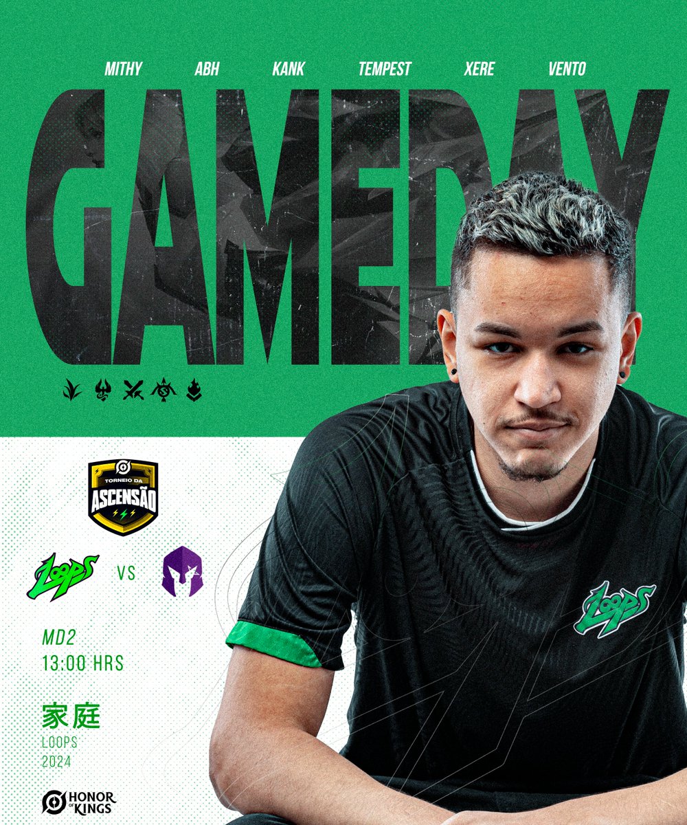 loopsesports's tweet photo. Hoje começaaa família!! 1º dia do Torneio da Ascensão, vamos com tudo para mais uma batalha!! 
#GoLoops #HonorofKings https://t.co/Qv3qAMIo5s