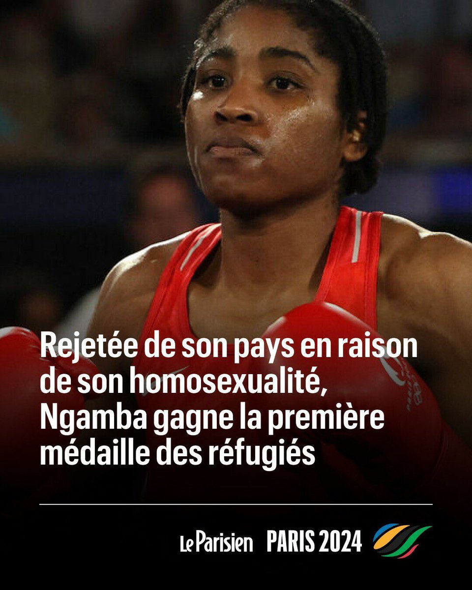 Un symbole fort. <a href="/CindyNgamba/">Cindy Winner Djankeu Ngamba Ninon Mateu</a> devient la première athlète à remporter une médaille olympique sous la bannière des #réfugiés car persécutée dans son pays en raison de son #homosexualité. C’est aussi cela #Paris2024 et les #JeuxOlympiques. Bravo à elle pour son courage et sa