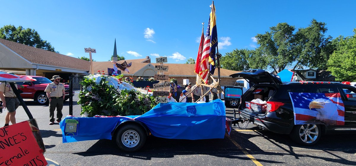 Almost time for the parade.
