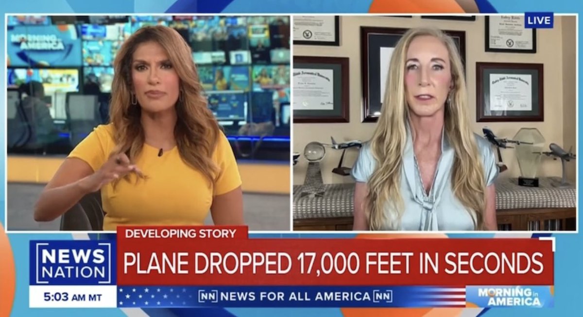 CaptainLaura1's tweet photo. More on the Brazil ATR-72 situation with News Nation’s Hena Doba. 🙏🏻💔

#BrazilPlaneCrash #AviationNews #AirplaneCrash #Pilots #WomanPilot #FlyWithMe #CaptainLaura 

https://t.co/nYlvhj52KP https://t.co/MwO6Ifqu8S