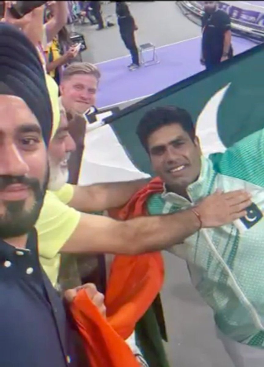 Punjabis on both sides of the border and worldwide celebrating #ArshadNadeem #Olympic2024 Gold Medal