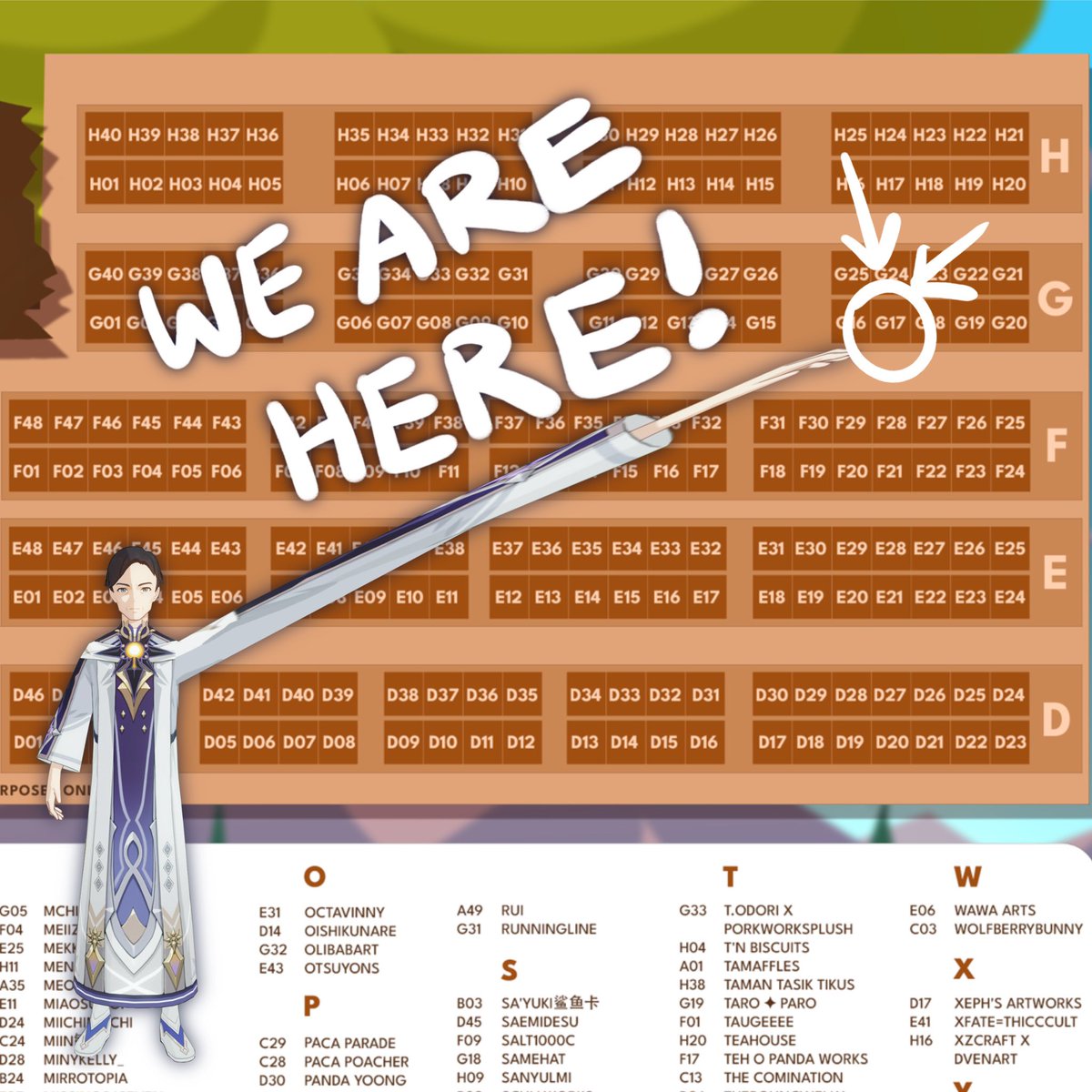 RaamitriVT's tweet photo. @KameKameVT and I are boothing at #amg2024  thats taking place 23/8 - 25/8 at table G-17!! 🐢🦌✨

Please refer to my silly guide on where we are located!

This is our merch catalogue for the event !! Please take a look if you’d like 👀 ✨

So excited to see everyone there!
(1/3) https://t.co/HJm8nqwtr4