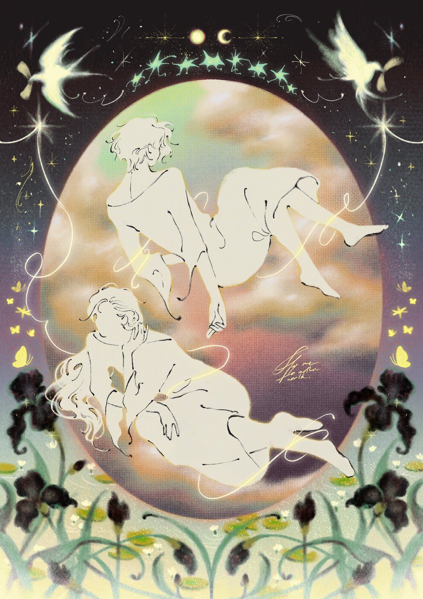 Our home is no land
Where no man can find
Where the sun meets the moon
Where the stars celebrate
Where the willow tickles the lake
Where irises bloom

Such a lovely place, isn’t it?