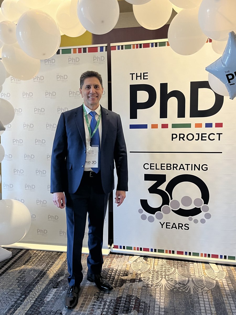Herman Aguinis (@hermanaguinis) on Twitter photo I was honored to deliver a #keynote at <a href="/ThePhDProject/">ThePhDProject</a> & <a href="/MFCAinc/">Management Faculty of Color Association</a> conference yesterday during this special 30th-anniversary celebration. Faculty and doctoral students' enthusiasm, energy, passion, and commitment to conducting rigorous and relevant research are contagious.
#AOM2024 I was honored to deliver a #keynote at <a href="/ThePhDProject/">ThePhDProject</a> & <a href="/MFCAinc/">Management Faculty of Color Association</a> conference yesterday during this special 30th-anniversary celebration. Faculty and doctoral students' enthusiasm, energy, passion, and commitment to conducting rigorous and relevant research are contagious.
#AOM2024