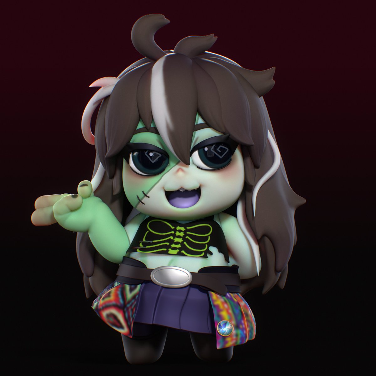 ThornedMarble's tweet photo. Don't call pest control! It's just a little Zombie 🧟‍♀️
🎨: @/ragnaritos 

#fuumbie #Vtuber #3dartwork https://t.co/HdnZrt7GQ6