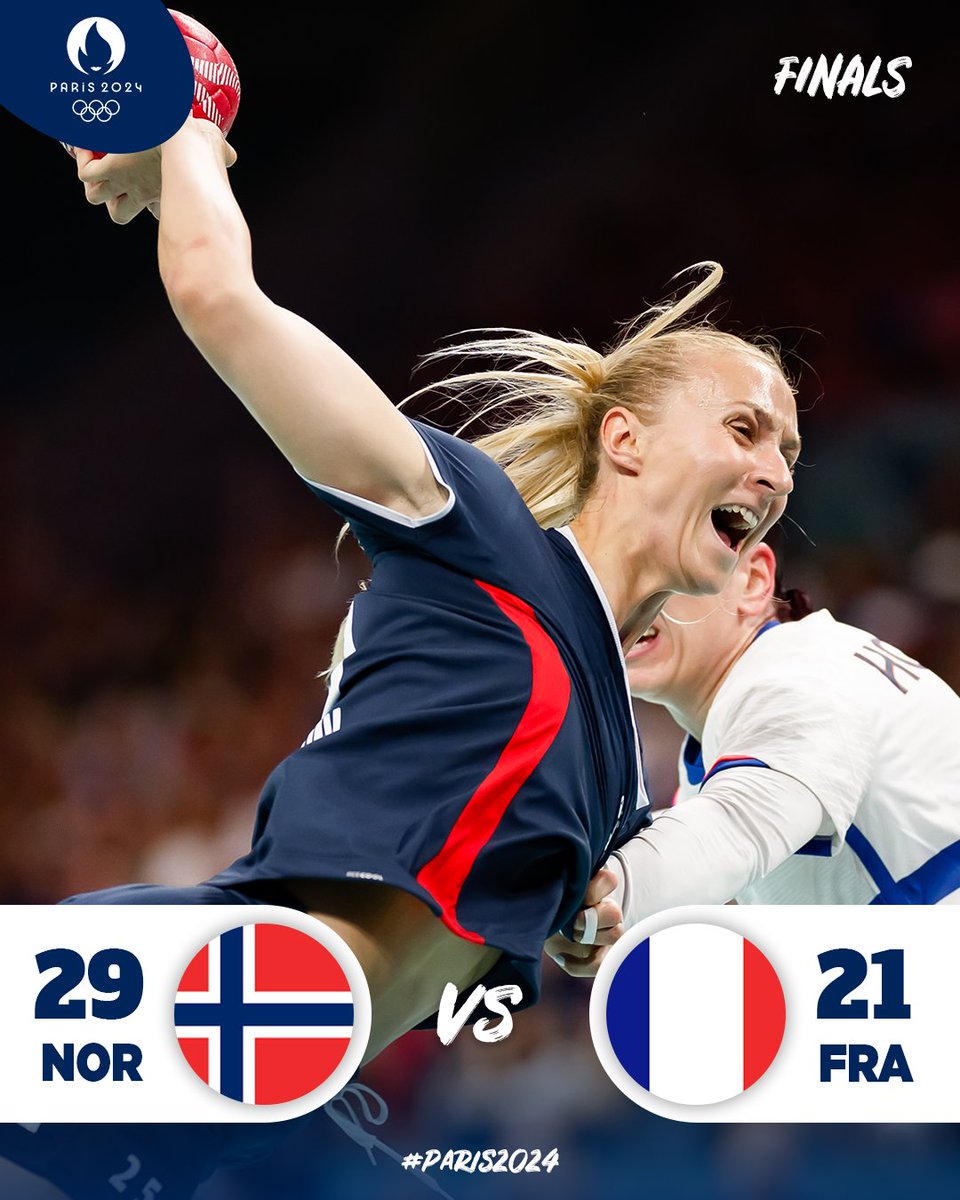 🇳🇴 Norway dethrone 🇫🇷 France and become Olympic champions at #Paris2024 🥇🔥 A dominating performance to clinch their third gold at the #Olympics — 𝐖𝐇𝐀𝐓 𝐀 𝐓𝐄𝐀𝐌!

#handball