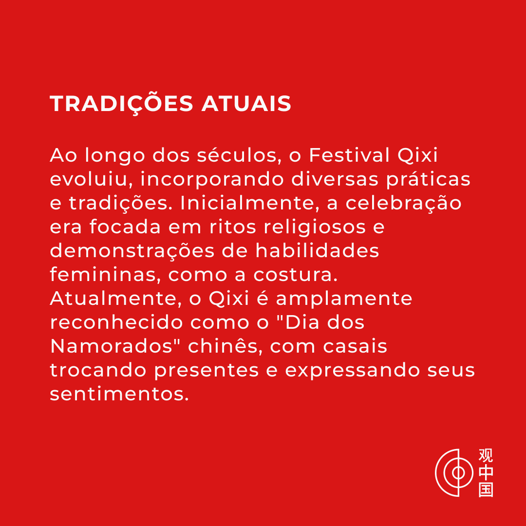 ObservaChinaNet's tweet photo. ❤️ Hoje é um dia de especial importância na China - é o Festival Qixi! 🏮

Este festival tradicionalmente ocorre no sétimo dia do sétimo mês do calendário lunar chinês. Neste ano, o Festival Qixi cai no dia 10 de agosto. 
#QixiFestival https://t.co/FNemZ1J6dZ