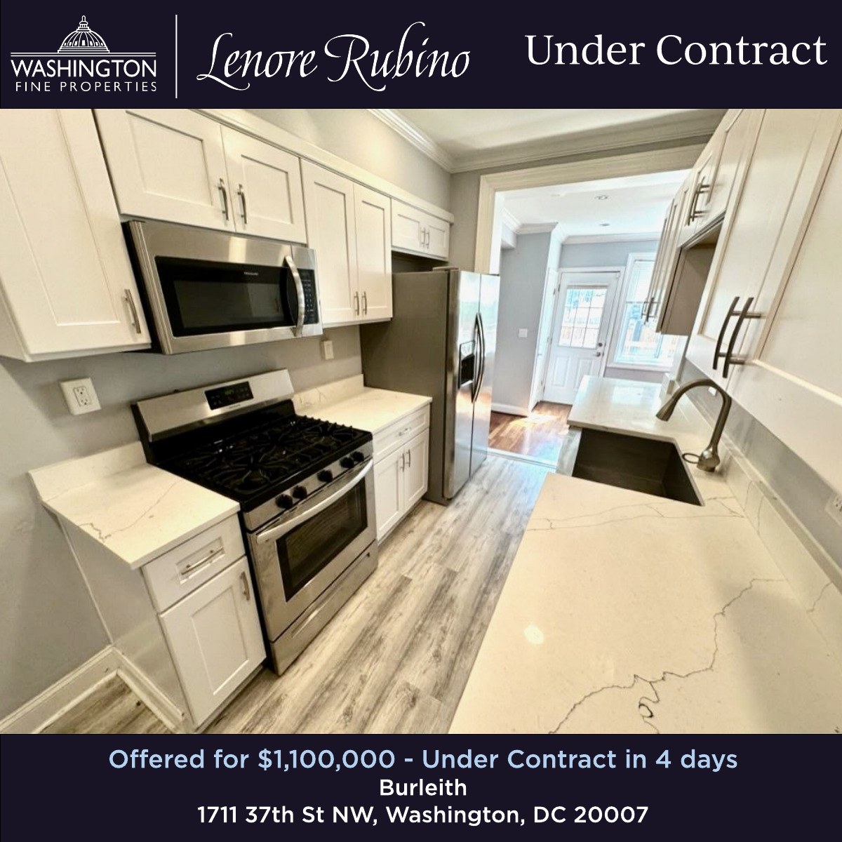 LenoreRubino's tweet photo. Under contract in 4 days! This Burleith townhome presented the perfect opportunity to buy into the neighborhood. Lenore’s vast network of contacts and decades of experience enables her to find opportunities for buyers and sellers. https://t.co/BuwYQ7C0Cg
