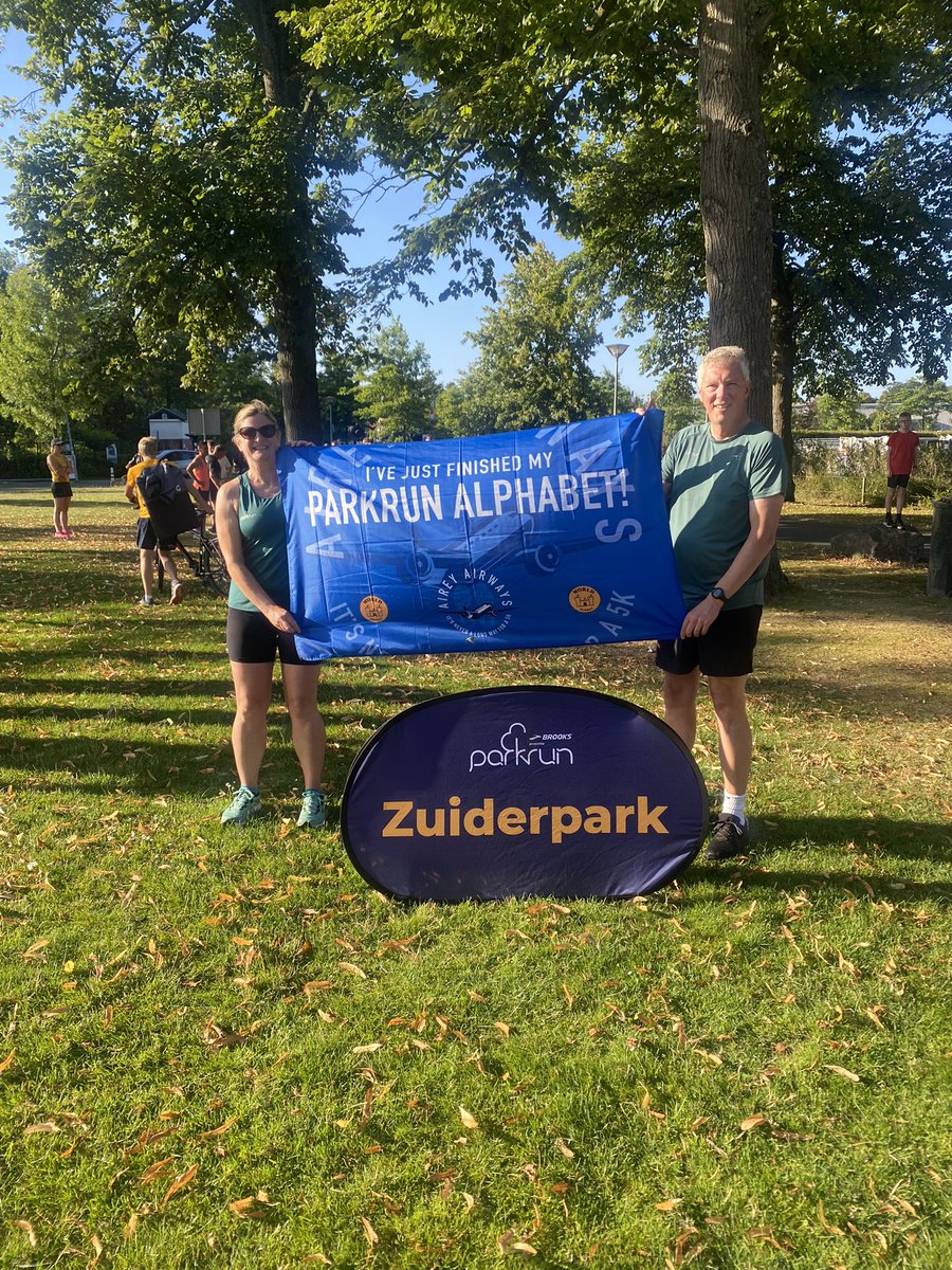 rachlb09's tweet photo. 450th parkrun &amp; finally completed our parkrun alphabet! A mere 26 months after getting the penultimate letter 🤣 https://t.co/cYM3AyUYu7