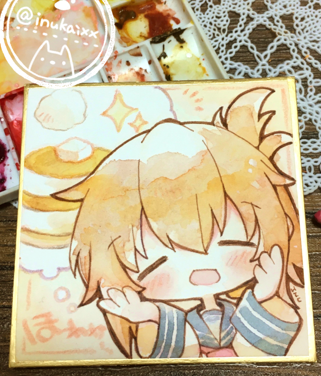さいごの色紙!ほわほわ電ちゃんです。
#艦これ 