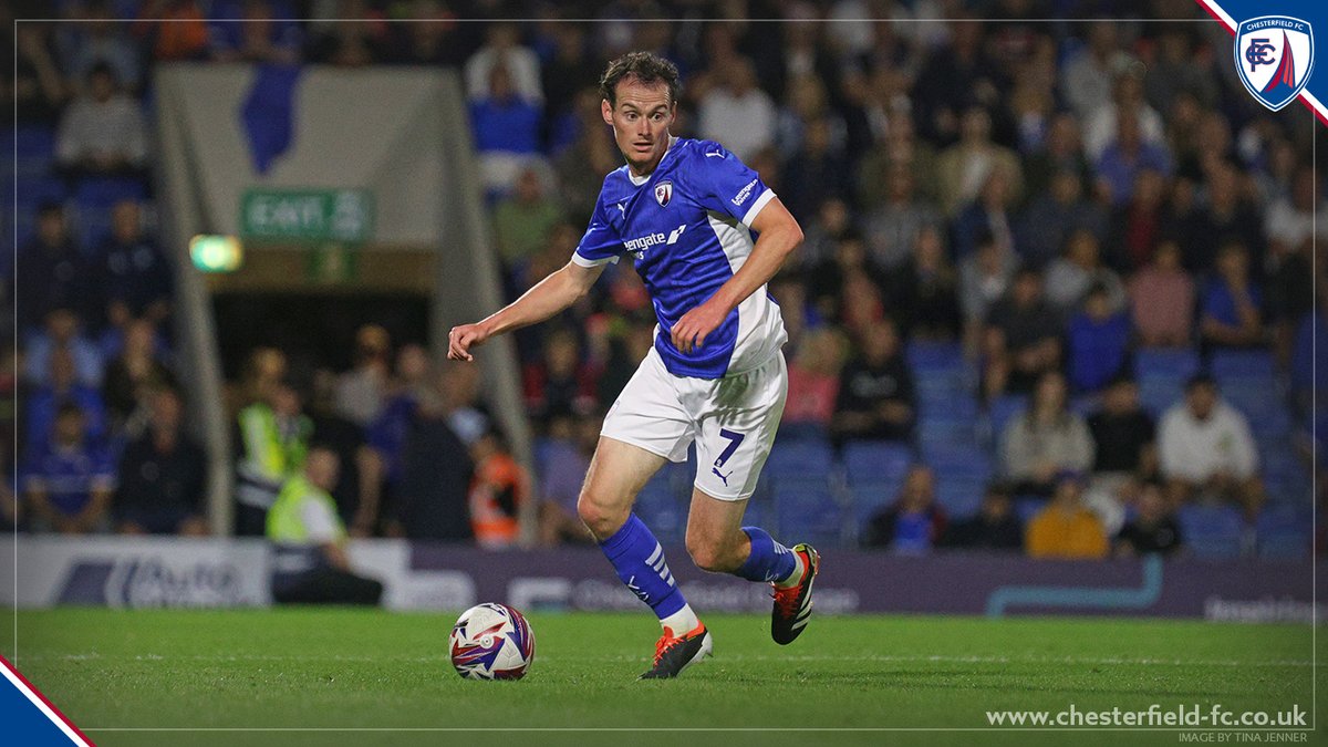 ChesterfieldFC's tweet photo. 👏 Congratulations to Liam Mandeville, who made his 200th league appearance for the club in last night's fixture against Swindon Town!

What a servant 💙

#Spireites https://t.co/RAD5YP1Njz