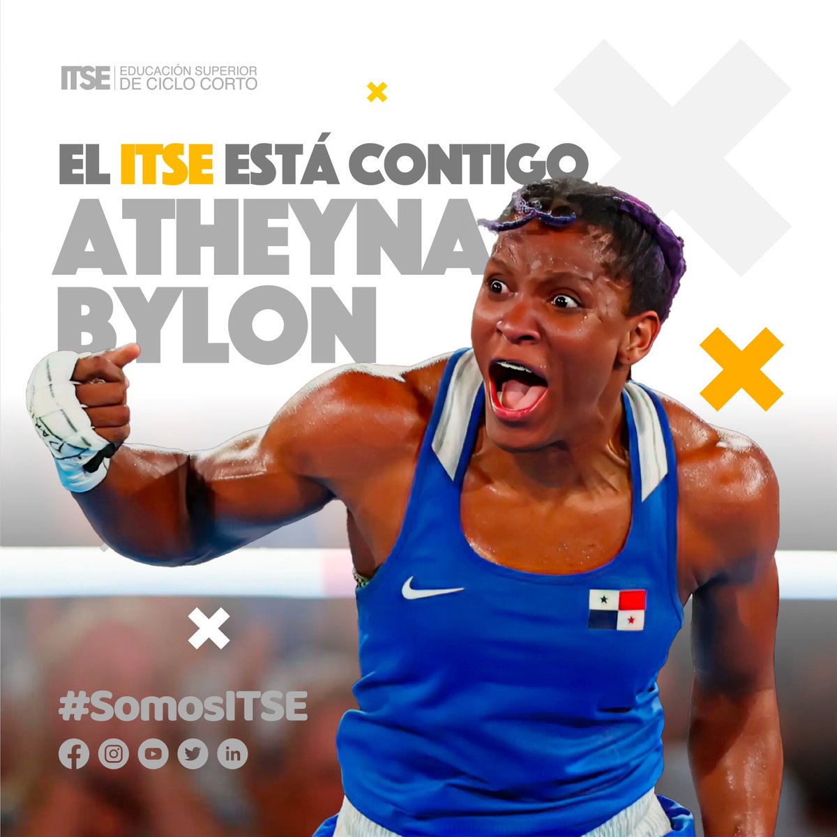ITSEpma's tweet photo. ¡Vamos por esa medalla de oro!🥇@atheynab 🥊🇵🇦

Vamos Panamá ❤️ #SomosITSE https://t.co/vRyamlD3wy