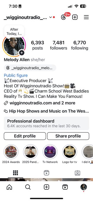 Follow me on Instagram https://t.co/6eaUeBNWNF<a href="/tag/wigginnoutradio"class="tags"><span>#wigginnoutradio</span></a><a href="/tag/explorepage"class="tags"><span>#explorepage</span></a><a href="/tag/charmschool"class="tags"><span>#charmschool</span></a><a href="/tag/charmschoolwestbaddies"class="tags"><span>#charmschoolwestbaddies</span></a>