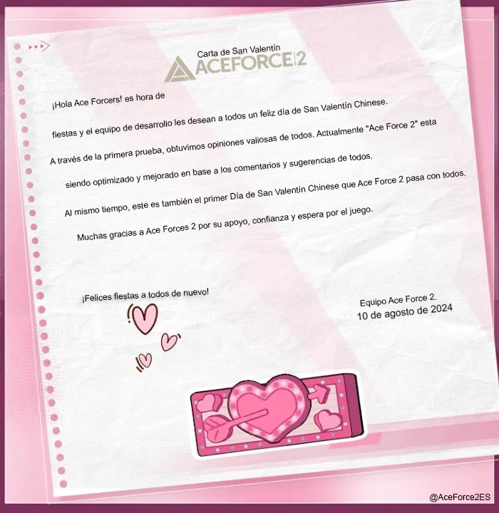 aceforce2latam's tweet photo. ¡Una tarjeta especial para todos los Ace Forces 2! También comentamos el desarrollo del juego.

#AceForce2 #AceForce2Spanish #AceForce2Español
#AceForce2Latam https://t.co/W7M45Wot6G