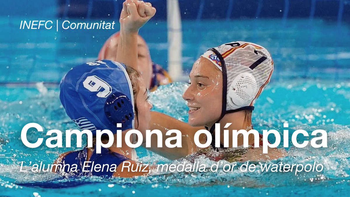 Inefc (@inefcat) on Twitter photo 🏛️ COMUNITAT | L'alumna de l'INEFC Barcelona @elena11ruiz s'ha proclamat campiona olímpica de waterpolo amb la selecció espanyola, després de guanyar Austràlia 11-9
🫂 Enhorabona, Elena! T'esperem per celebrar-ho!
#SomINEFC #AlumniINEFC #INEFCBarcelona #Paris2024 <a href="/unibarcelona/">Universitat de Barcelona</a> 🏛️ COMUNITAT | L'alumna de l'INEFC Barcelona @elena11ruiz s'ha proclamat campiona olímpica de waterpolo amb la selecció espanyola, després de guanyar Austràlia 11-9
🫂 Enhorabona, Elena! T'esperem per celebrar-ho!
#SomINEFC #AlumniINEFC #INEFCBarcelona #Paris2024 <a href="/unibarcelona/">Universitat de Barcelona</a>