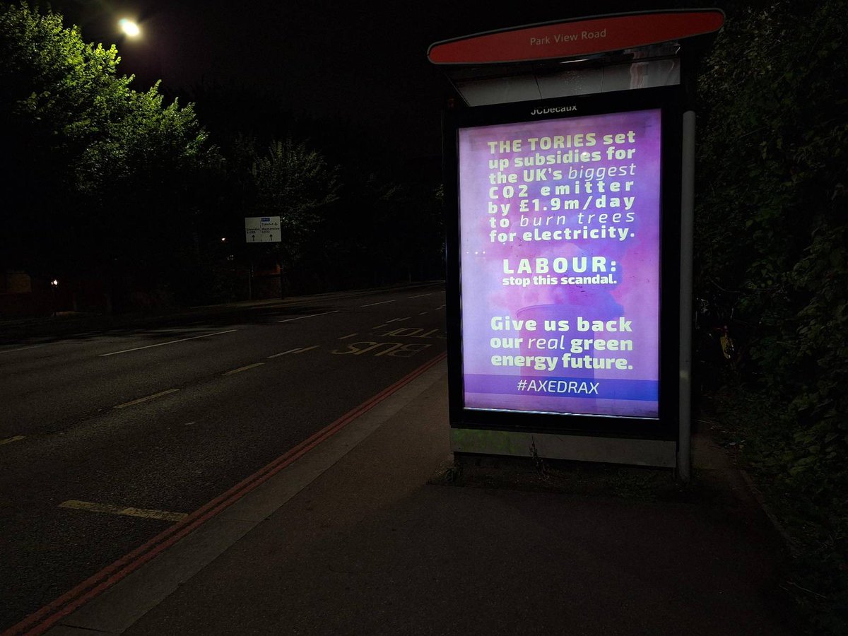 Reclaim The Power (@reclaimthepower) on Twitter photo Drax will not silence us 🔥
Last night bus stops were redecorated by <a href="/axe_drax/">Axe Drax @axedrax.bsky.social</a> and Reclaim the Power activists calling out Drax's 💩
We will not let the damage and destruction Drax cause be greenwashed 🔥🔥🔥 Drax will not silence us 🔥
Last night bus stops were redecorated by <a href="/axe_drax/">Axe Drax @axedrax.bsky.social</a> and Reclaim the Power activists calling out Drax's 💩
We will not let the damage and destruction Drax cause be greenwashed 🔥🔥🔥