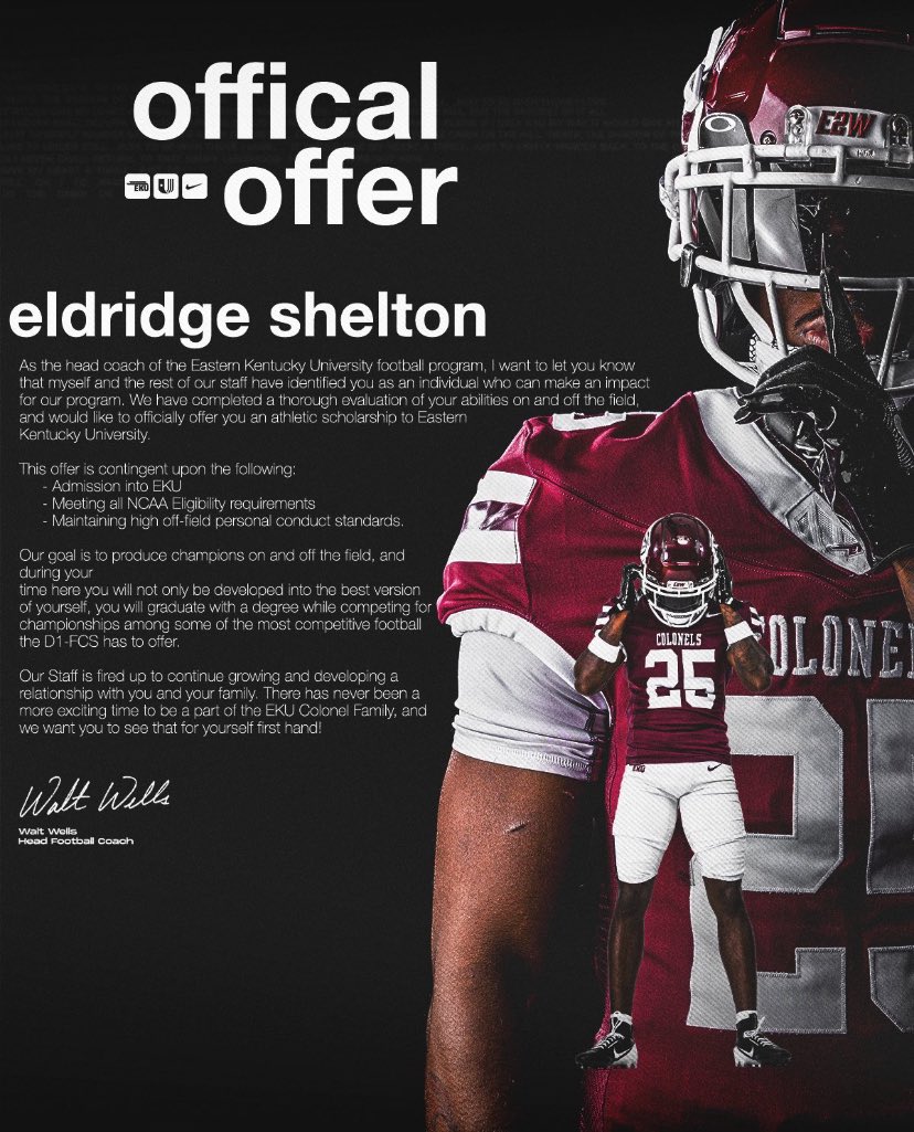 AGTG Blessed to receive a official ⭕️ffer from Eastern Kentucky University <a href="/CoachWatson9/">RASHAD WATSON</a> <a href="/CoachL__/">Coach L</a> <a href="/HallTechSports1/">Hall-Tech Sports</a> <a href="/AHare123/">Armontis hare</a> <a href="/DownSouthFb1/">Down South</a>