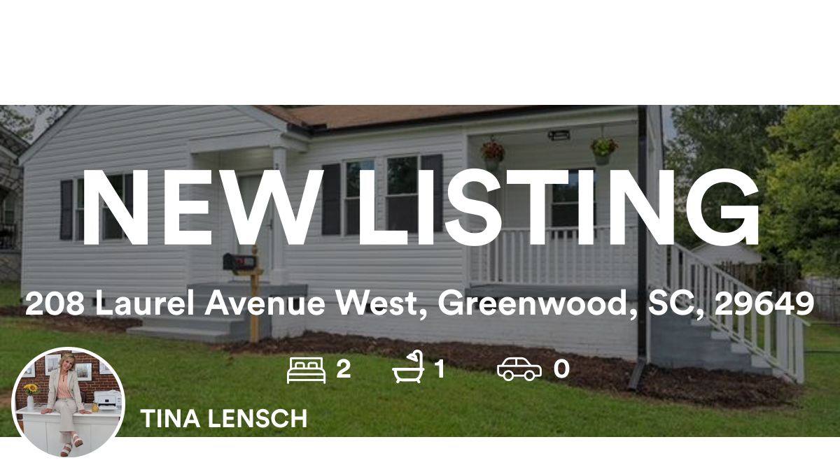 ur4LifeRealtor's tweet photo. 🛌 2 🛀 1
📍 208 Laurel Avenue West, Greenwood, SC, 29649

My latest listing on RateMyAgent.
 17432
https://t.co/4HICq74sWH

...
#ratemyagent #realestate #eXp_Realty https://t.co/1mJm7ddD6O