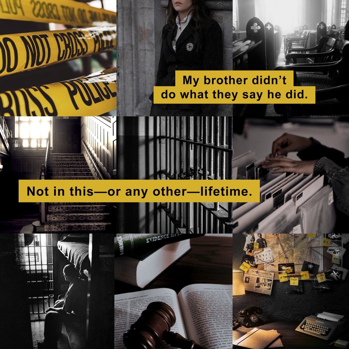 GOOD GIRL'S G2M x MINORITY REPORT

When Edie’s 10-year-old brother is imprisoned for the murder-suicide his previous life committed, she’ll have to reexamine his closed case in order to save him.

#PitLight #WIP #YA