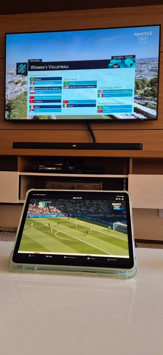 Cmpaula10's tweet photo. @sportv Hoje aqui estamos assim!! Um olho no gato, e outro no peixe🤣
Bora Brasil!! https://t.co/7FpSMDhENP