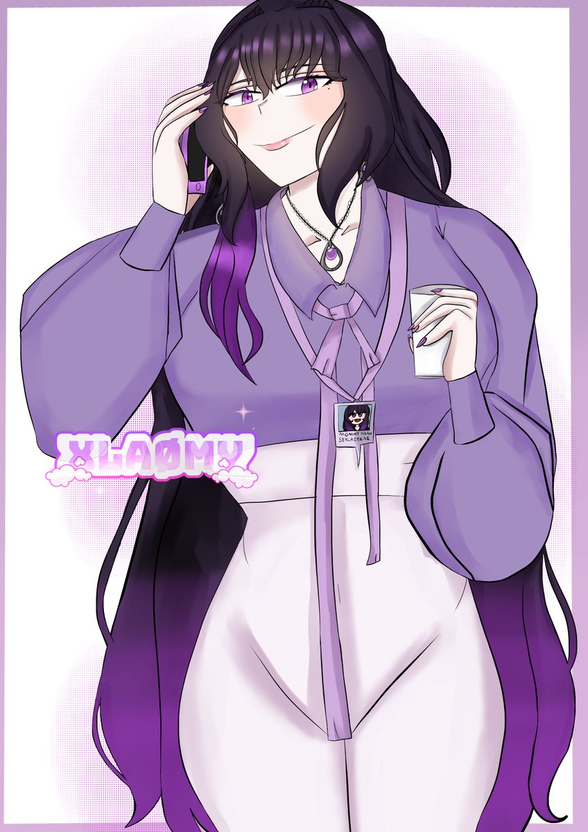 Xlaomy's tweet photo. fanart pour @harushuna pov moi qui t'imagine comme ça 😭                                                                                             
 mais en tout cas c'est  pour te dire que tu es splendide💜✨#HarushArt #Vtuberfr https://t.co/4viUO4Si1h